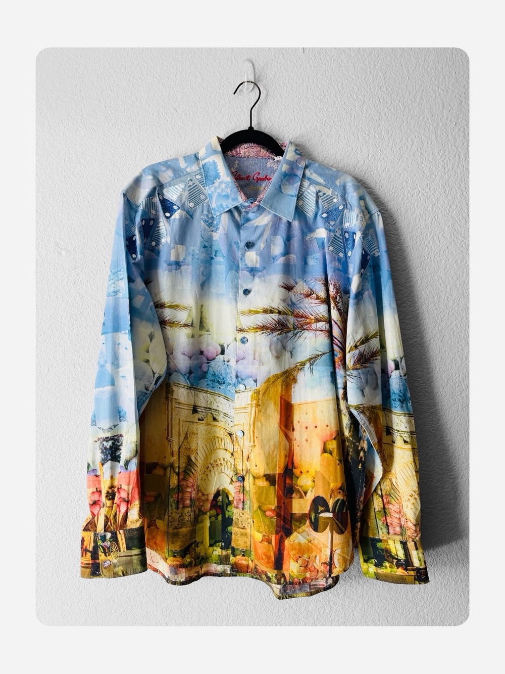 ★ Robert Graham Men’s Limited Edition Urban Sands Embroidered Button Up 2XL ★